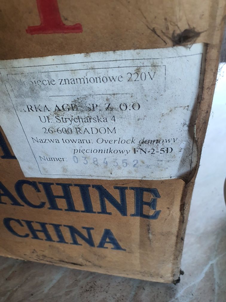 Maszyna overlock do szycia arka FN2-5D Radom overlok owerlok owerlock