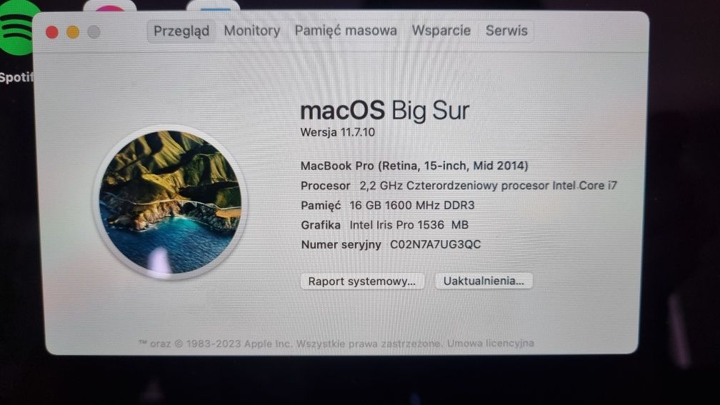 Apple Macbook Pro 15 Retina Mid 2014 A1398 16/256 GB SSD