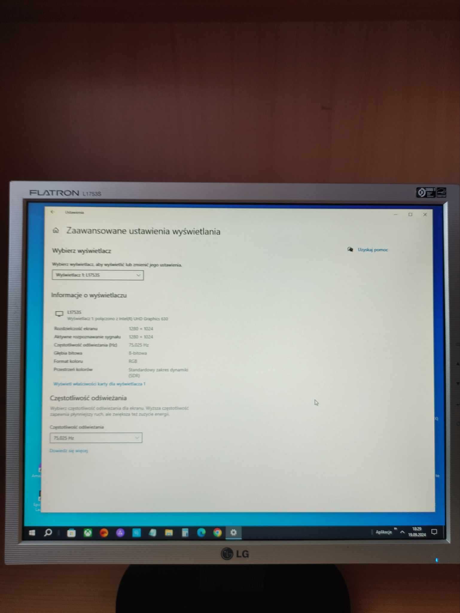Monitor 17' LG1753S