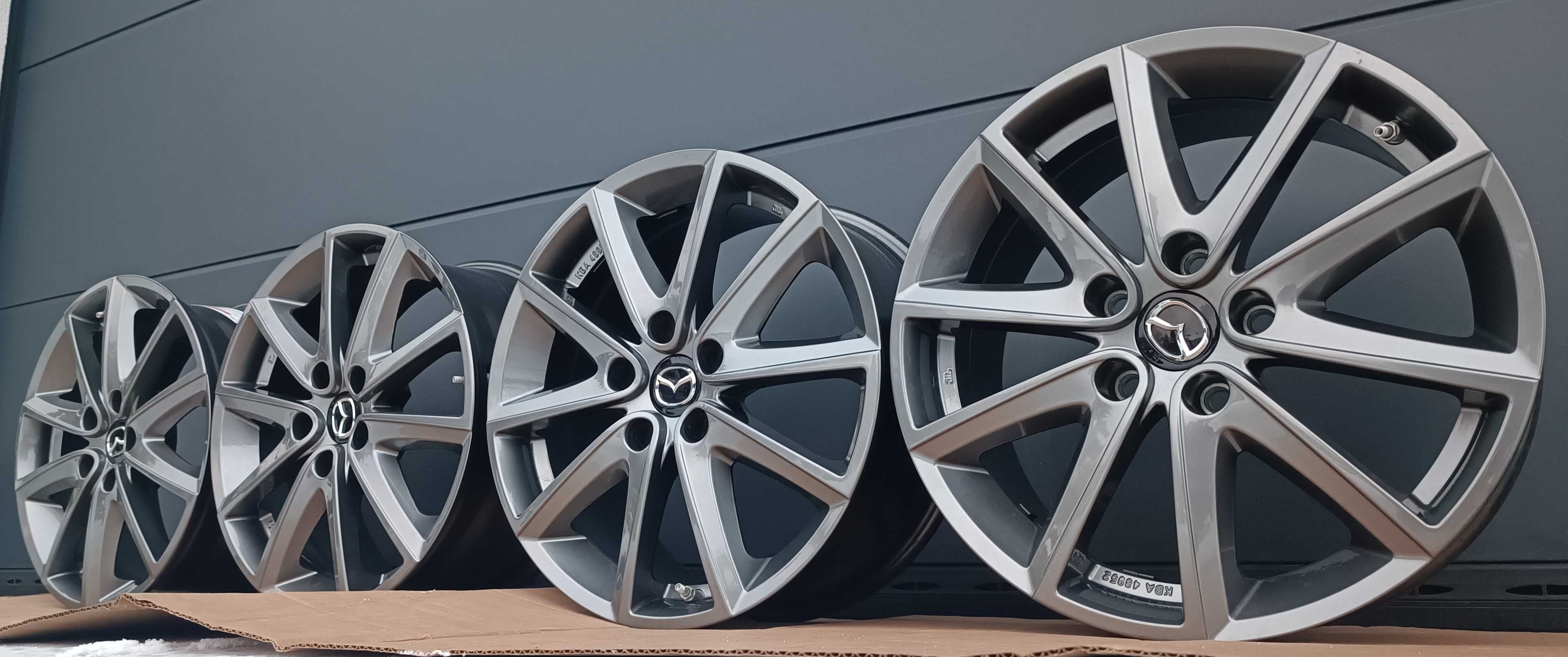 4× Alu Felgi 17" 5x114.3 Oryginał Mazda 6 CX3 CX5  Titanium czujniki