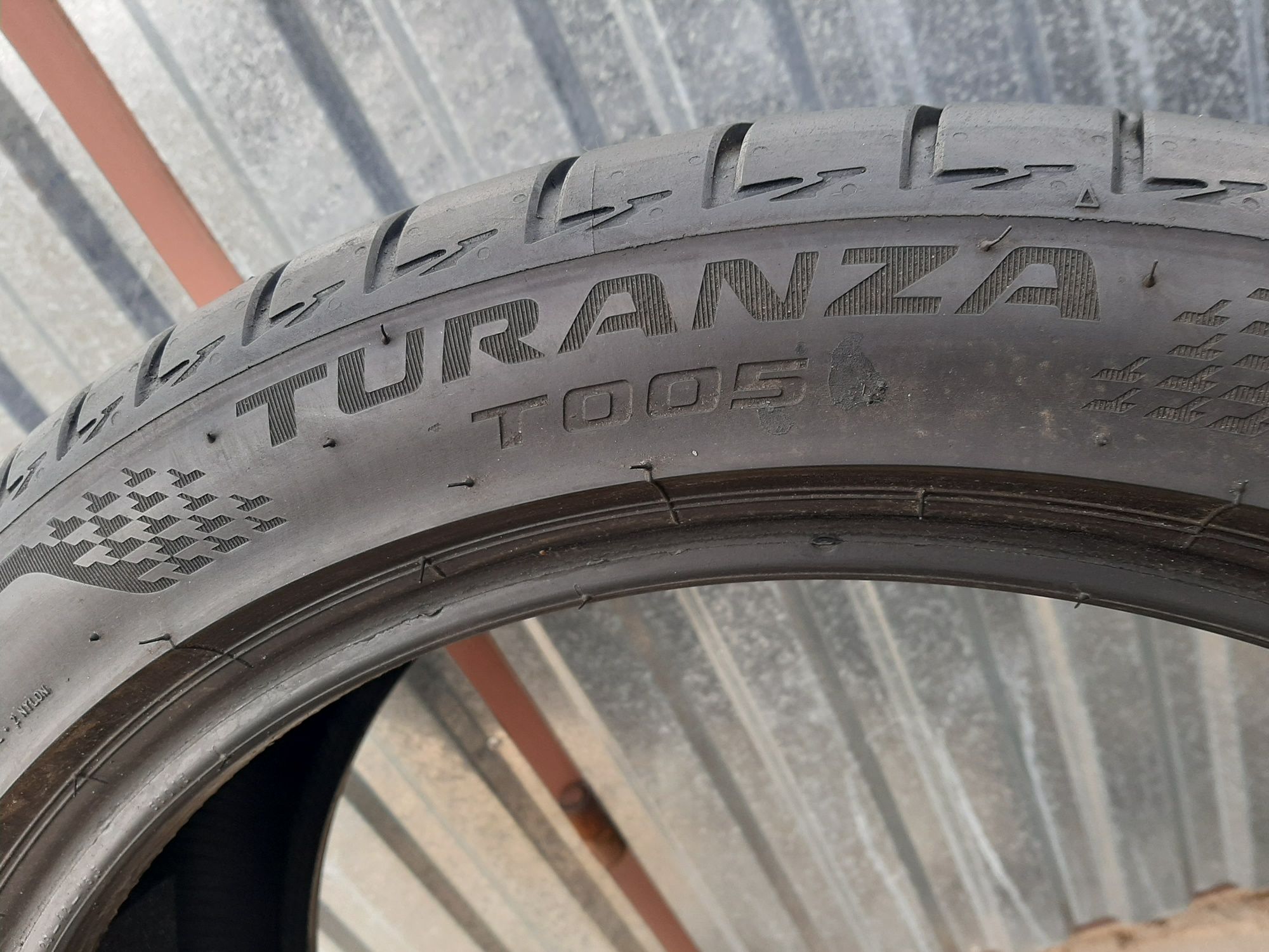 2x Opony letnie 255/40R20 Bridgestone Turanza T005 A0 / 2019r / 6mm