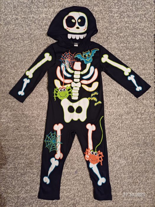 Kościotrup, szkielet strój, przebranie halloween, karnawał