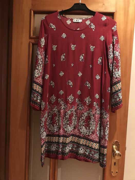 Vestido com manga tam S