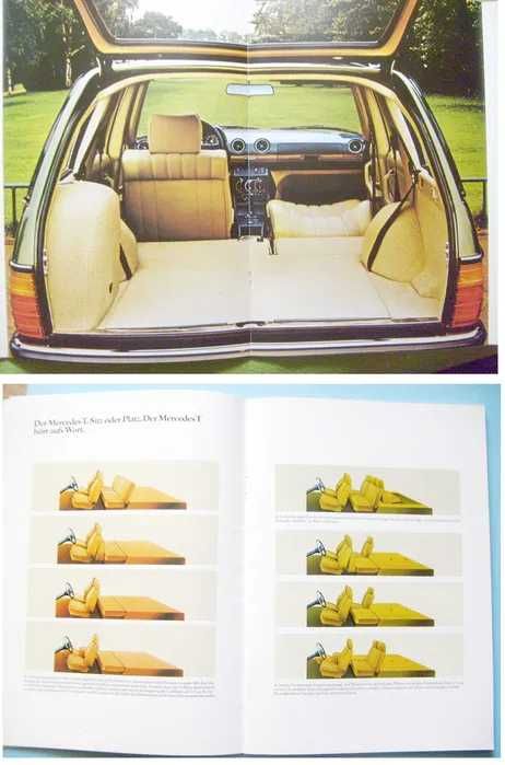 Mercedes W123 T-Modell / kombi S123 / 1980 prospekt 64 str., stan BDB-