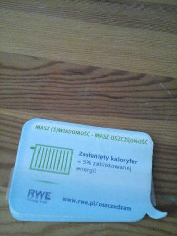 naklejki o oszczędzaniu energii RWE