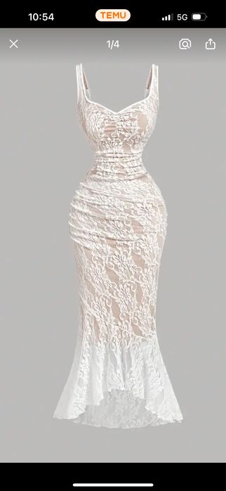 Nowa elegancka damska sukienka XXL-46