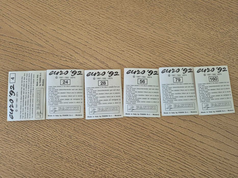 Panini UEFA Euro Sweden 1992