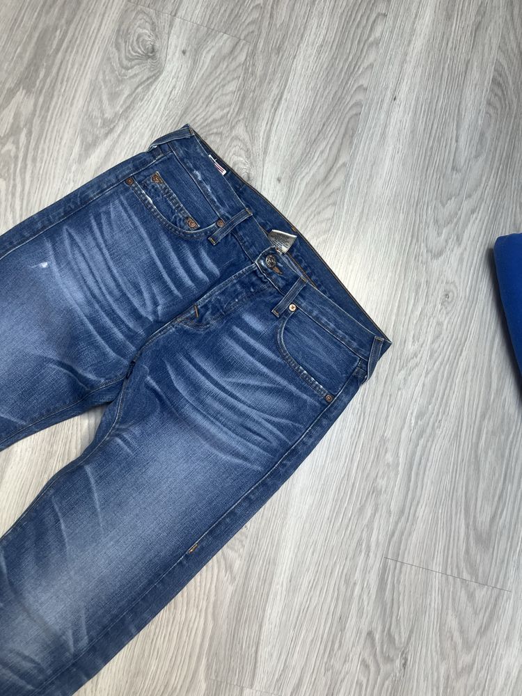 True Religion spodnie jeansowe drip drill streetwear dż