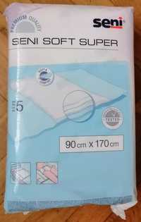 Seni Soft Super podkład 90x170 cm, 5 sztuk - nieużywane