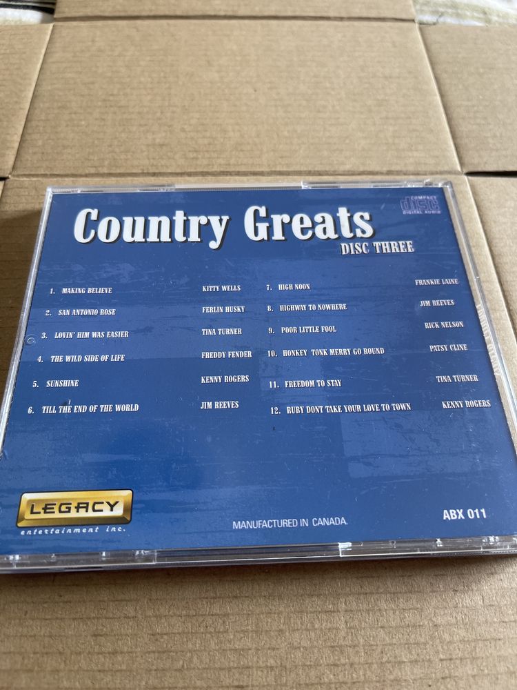 Crountry greats 1,2,3