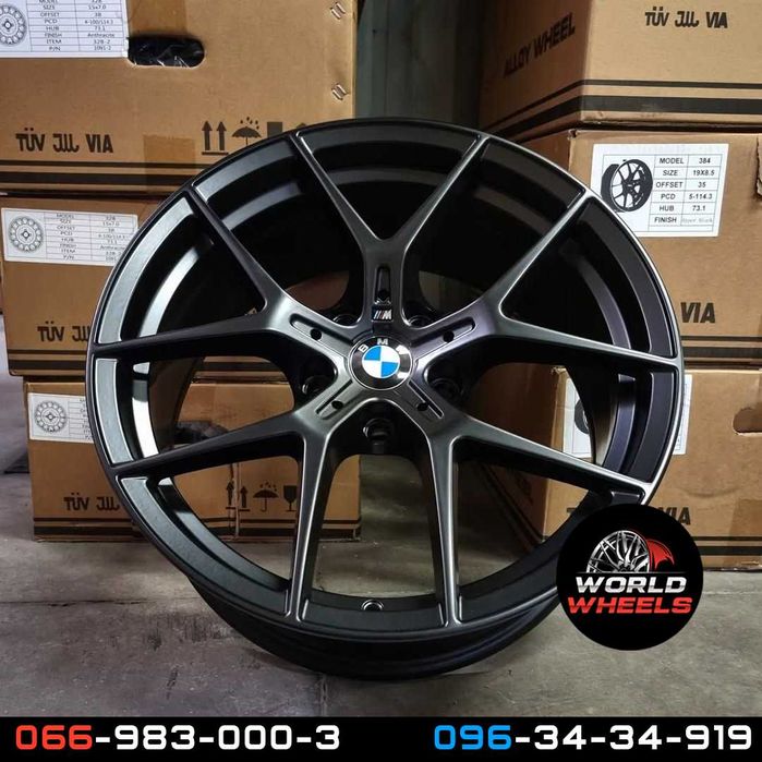 Диски R19 5x120 BMW F30 F32 F10 F11 F01 F06 F25 E46 E90 E92 554 стиль