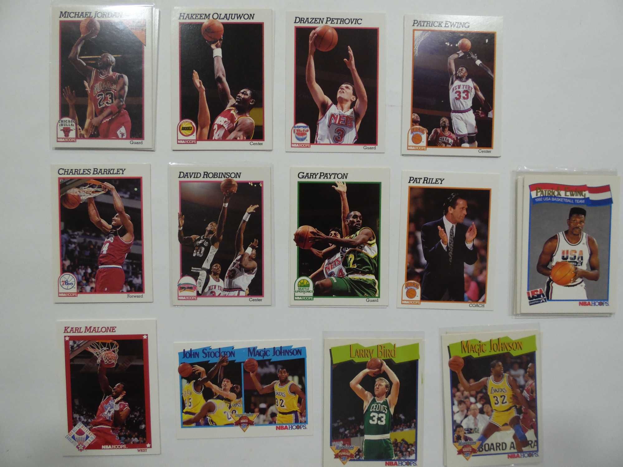 Lotes de cartas da NBA Hoops