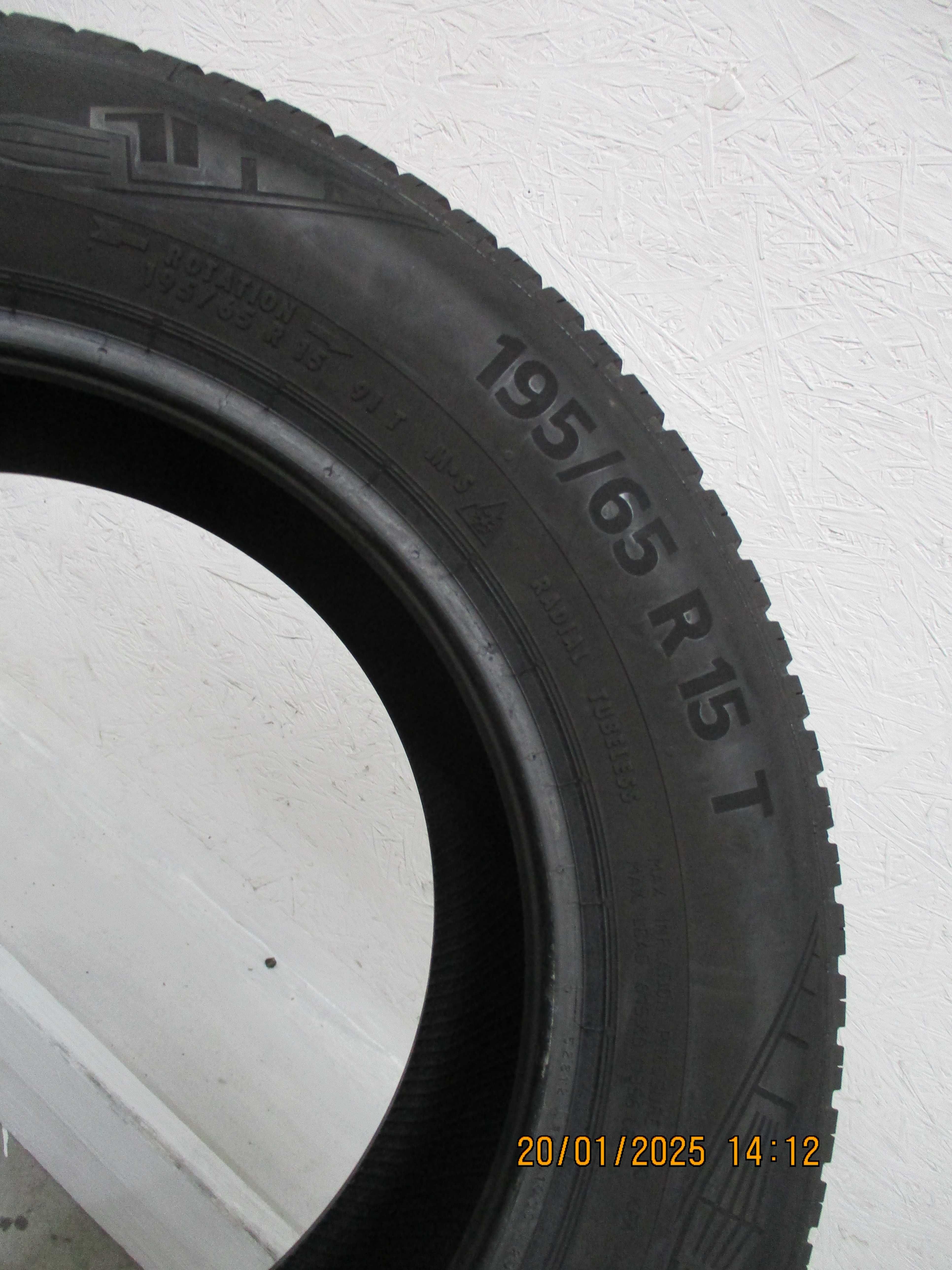 1x opona Continental AllSeasonContact 195/65r15 6,2mm 22r.