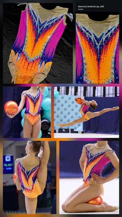 Strój gimnastyka artystyczna 134-140