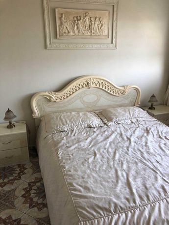 Rococo style włoska sypialnia barok z materacem