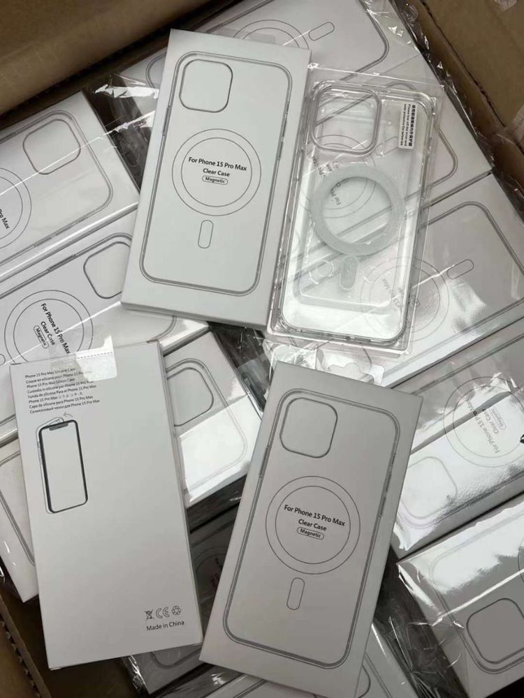 Чехол MagSafe iPhone прозрачный усиленный
