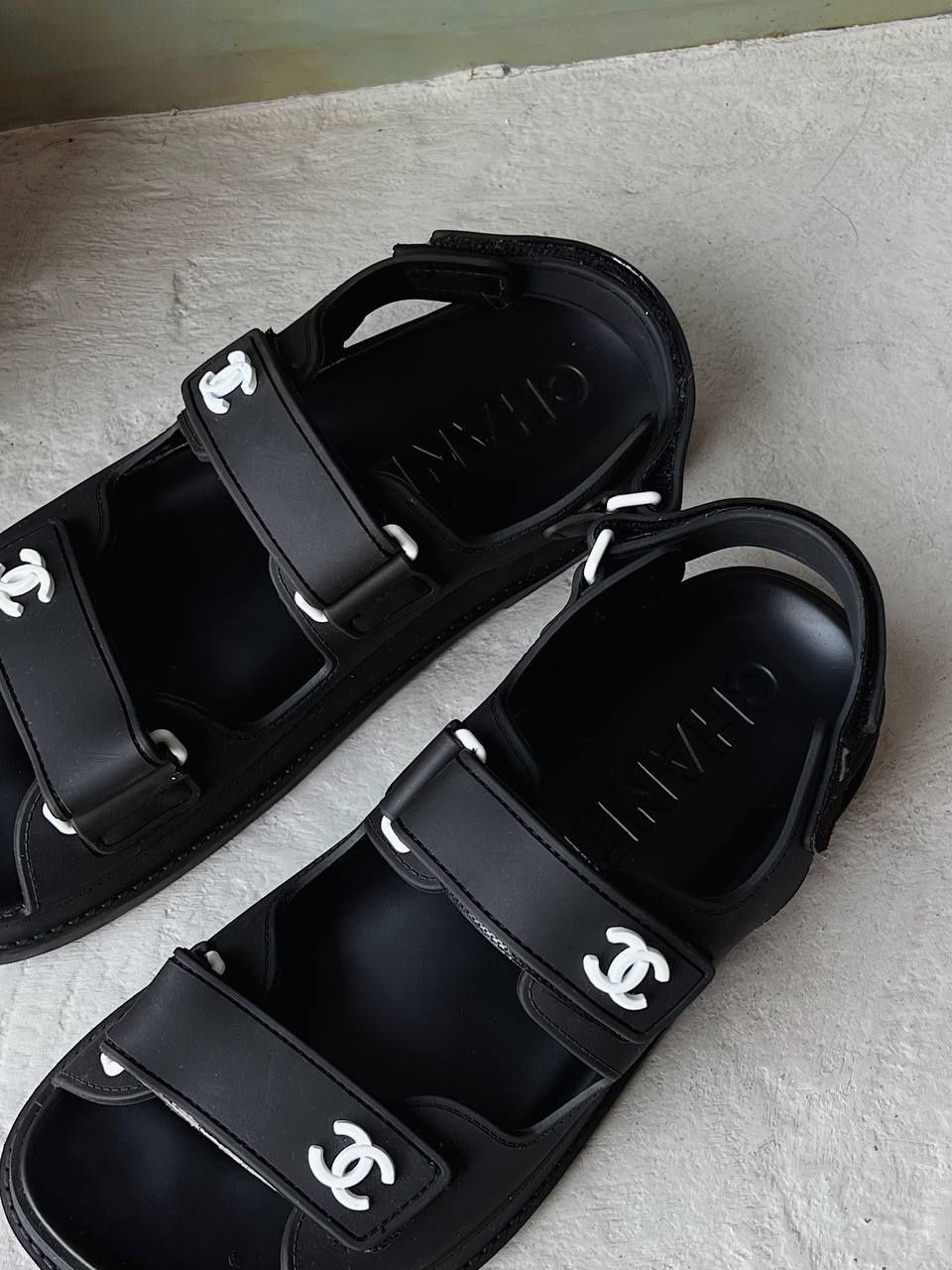 Жіночі сандалі Chanel Dad Sandals Black р36-40