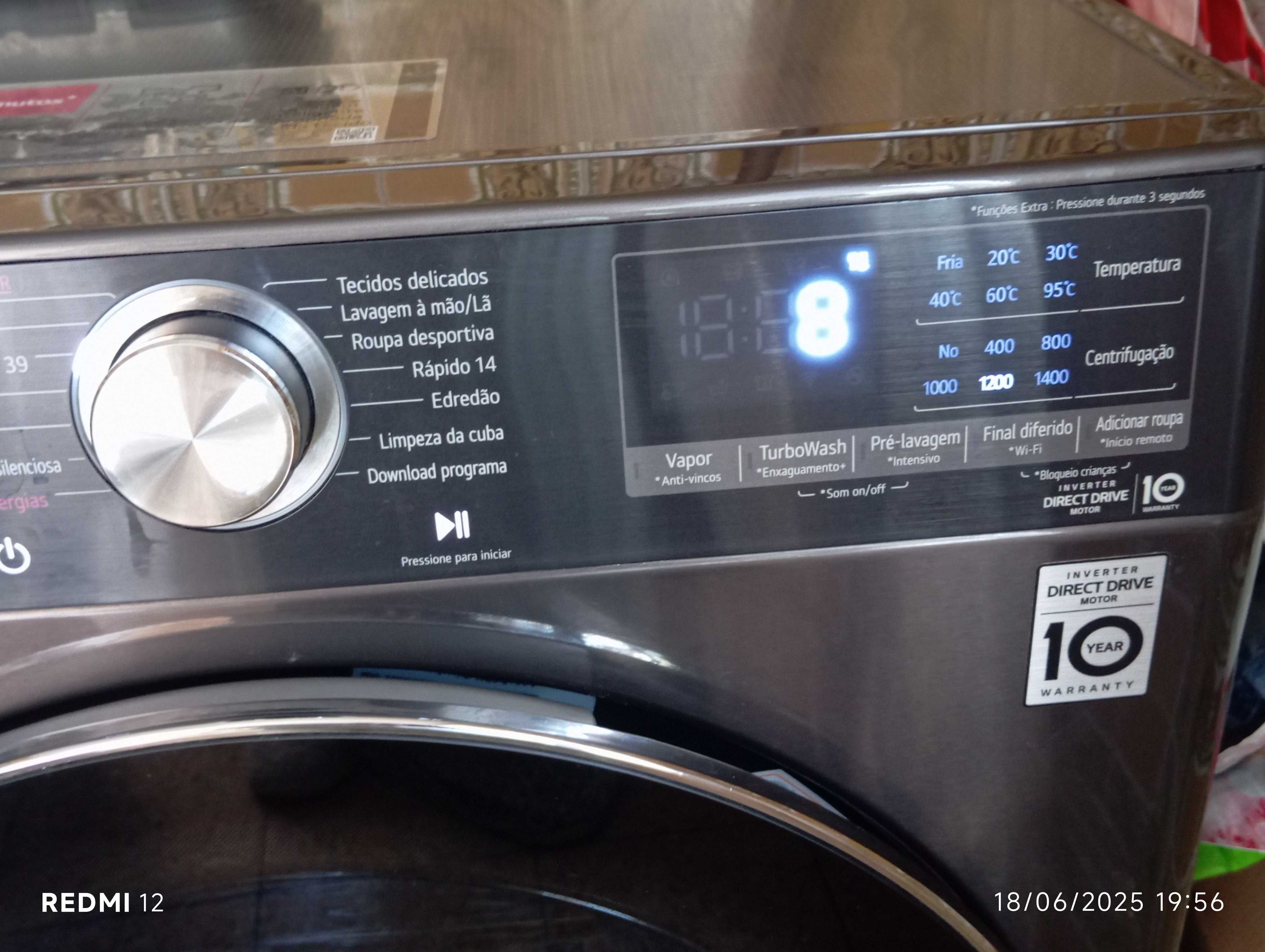 Máquina de lavar roupa LG 9Kg