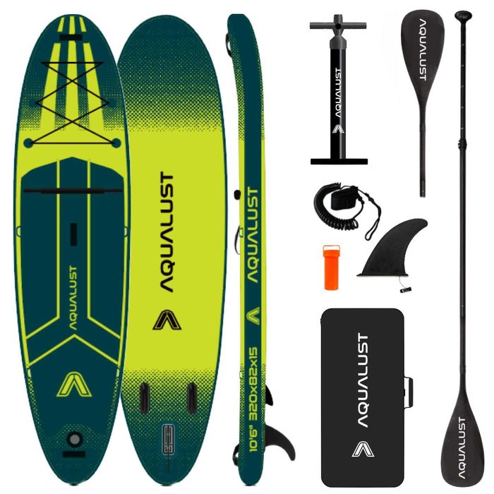 AQUALUST NEW 2025 SUP дошка 2 ШАРИ САП доска 320/365см борд board НОВА