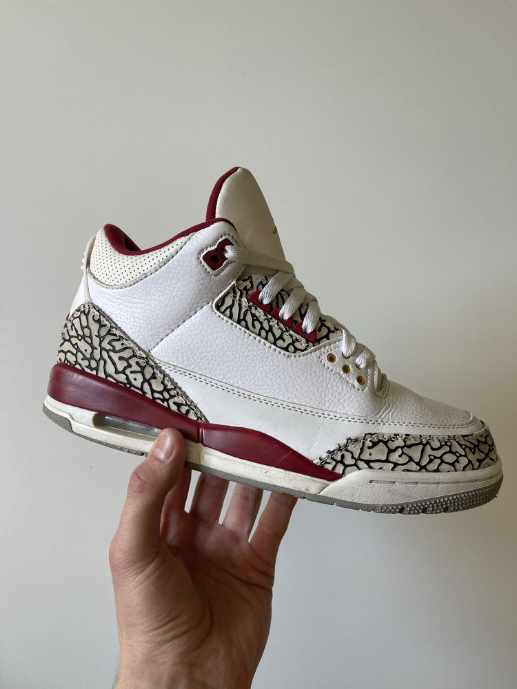 Чоловічі кросівки jordan 3 cardinal баскетбол кроссовки мужские