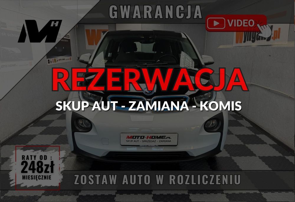 BMW i3 90tys przebiegi 60Ah ponad 100KM zasięgu GWARANCJA