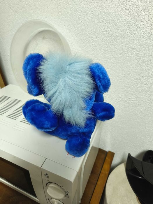 Mascote Brinquedo Peluche vintage Kodak Kolorkins foco azul bicho