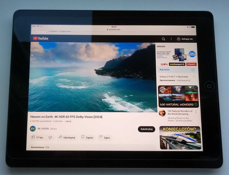 Tablet Apple iPad 4 - A1458 16 GB 9.7" stan BDB.