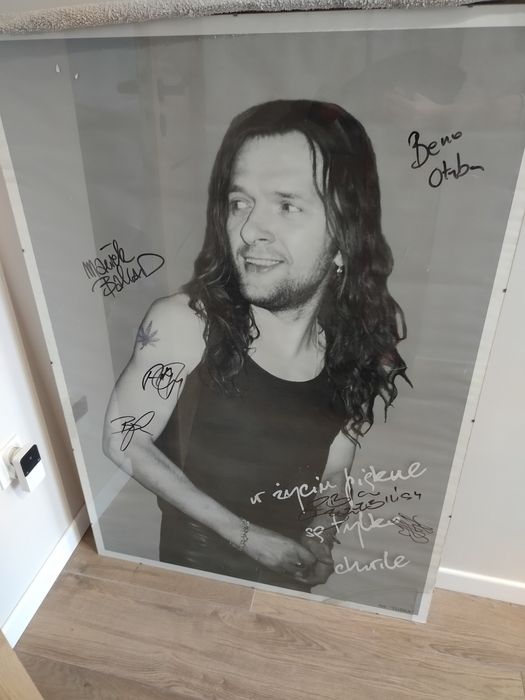 Plakat dżem z autografami