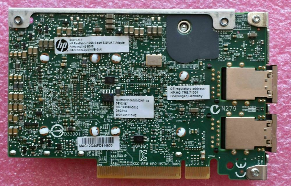 HP FlexFabric 10Gb 2-port 533FLR-T Network Adapter 701534
