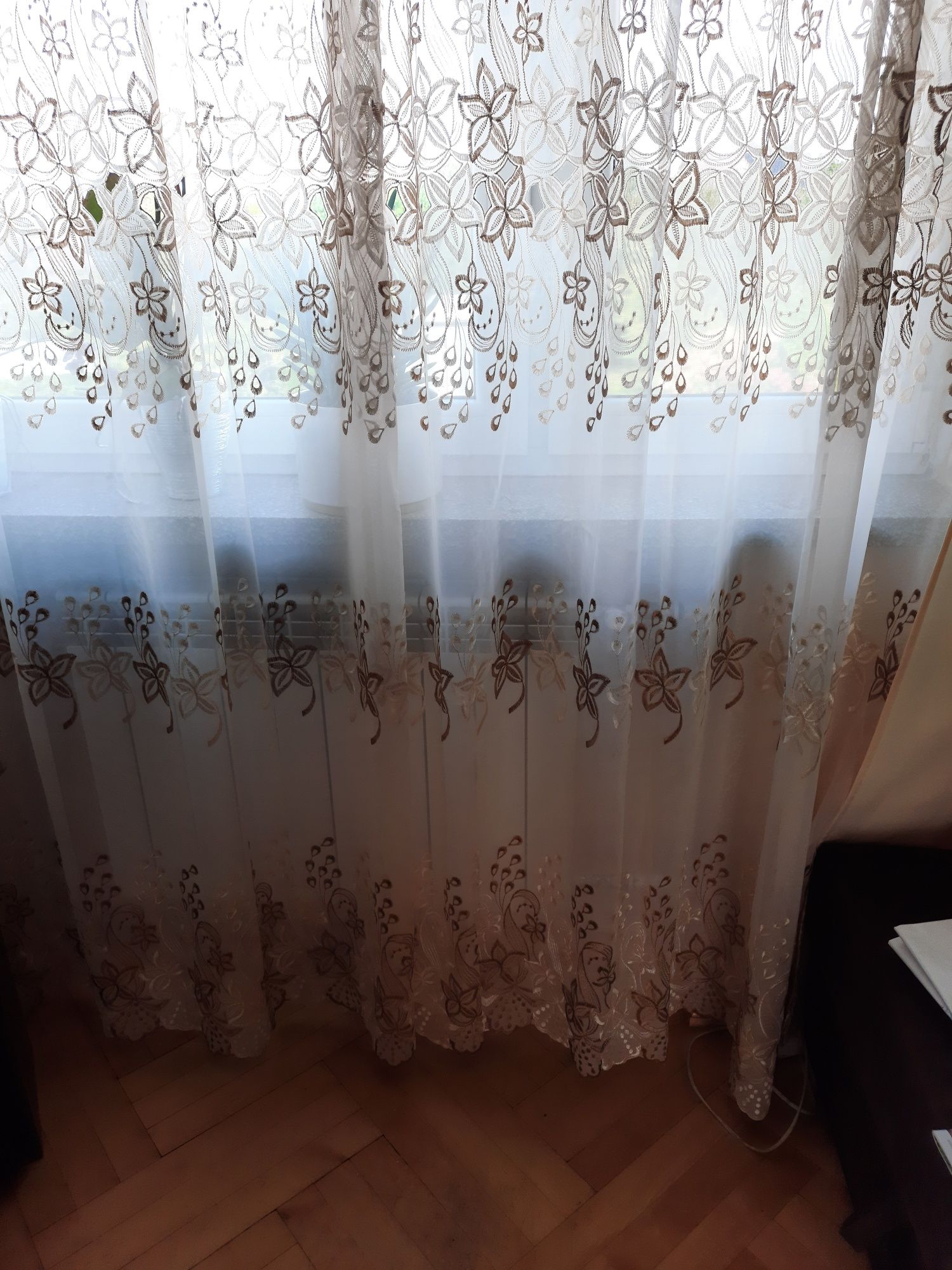 Firanki z 4 pasami gipiury 2 szt.