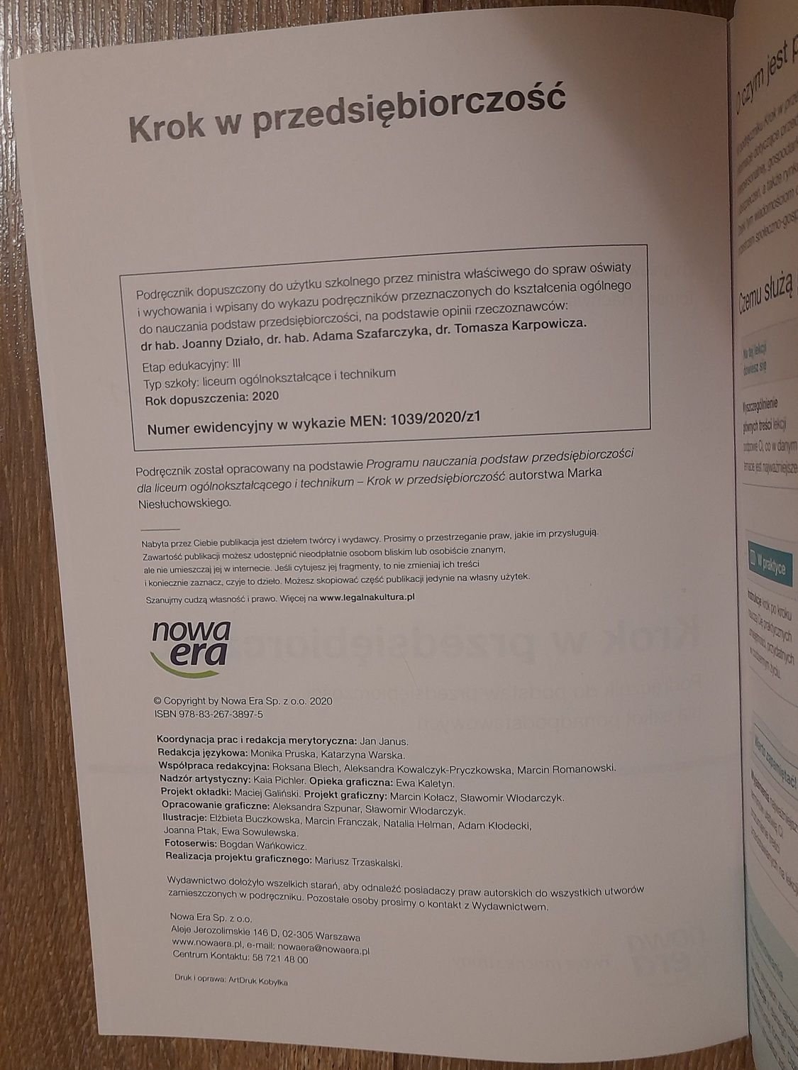 Krok w przedsiębiorczość - podręcznik do podstaw przedsiębiorczości