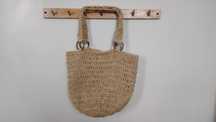Torba na ramię Eco sznurek jutowy na zakupy handmade