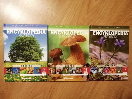 Komplet książek encyklopedia przyrody Deagostini, grzyby, rosliny