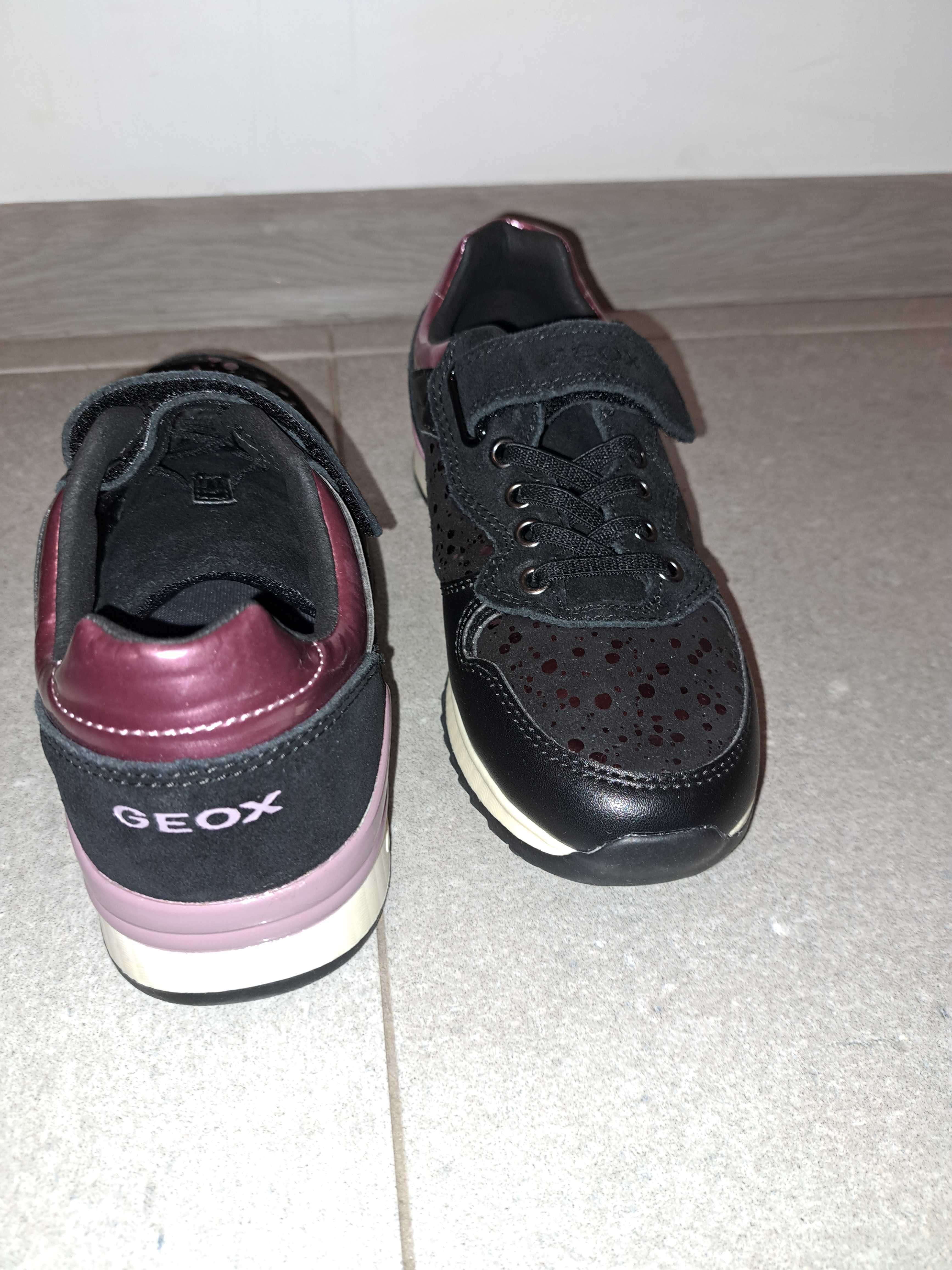 Sneakersy Geox , półbuty dziewczęce na rzepy