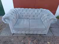 Sofa Chesterfield 2-osobowa, sofa tapicerowana, sofa pikowana