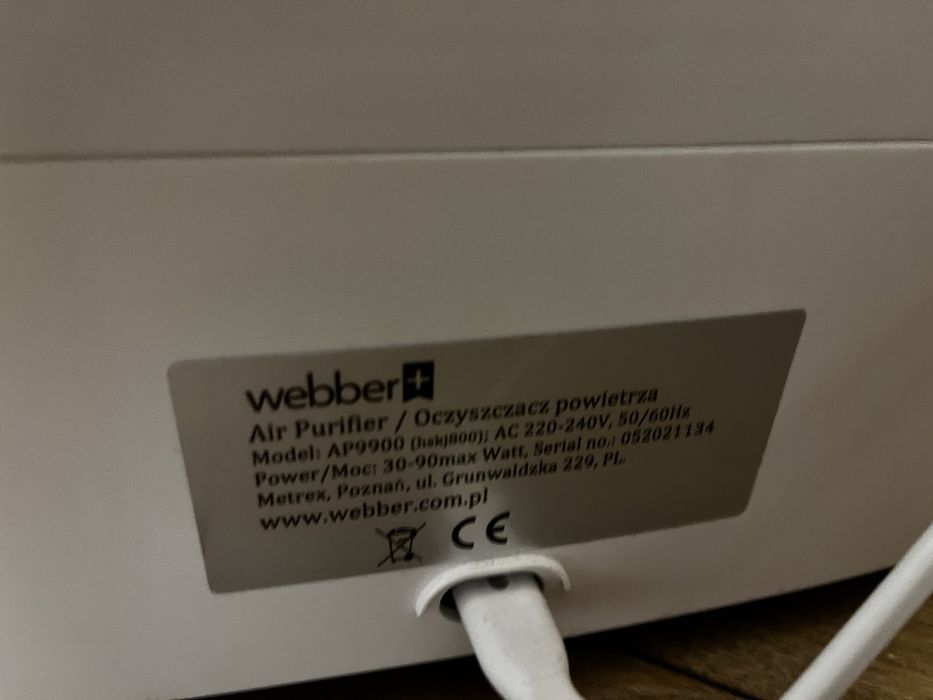 Oczyszczacz powietrza, nawilżacz jonizator Webber AP9900