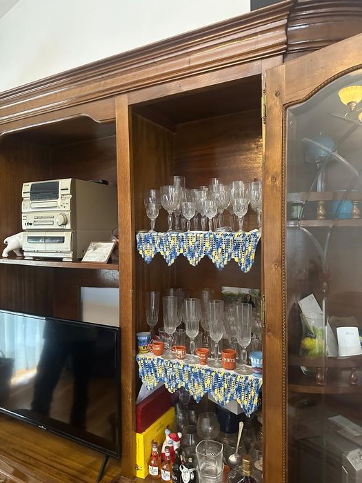 Móvel de sala madeira maciça cerejeira