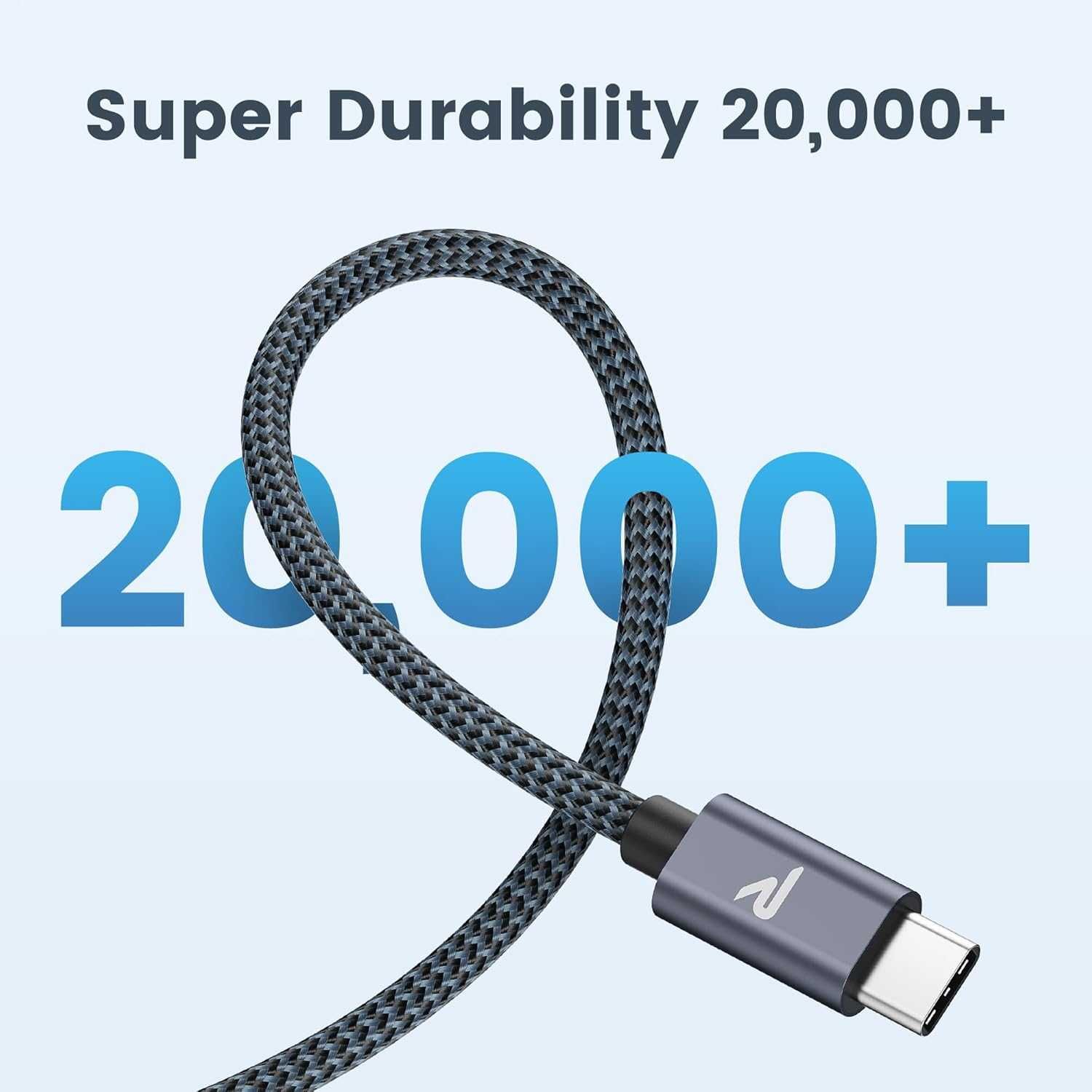 RAMPOW Kabel USB - USB- C 2szt 2m Quick Charge 3.0 Samsung Huawei