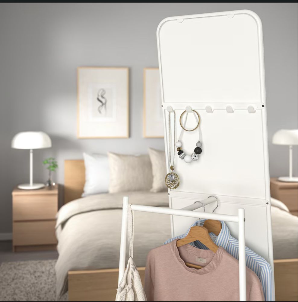 Espelho de pe branco ikea como novo