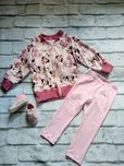 Dres dziewczęcy, bluza+legginsy, handmade