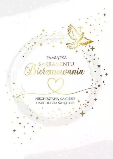 Karnet B6 PR-240 Bierzmowanie. Kukartka