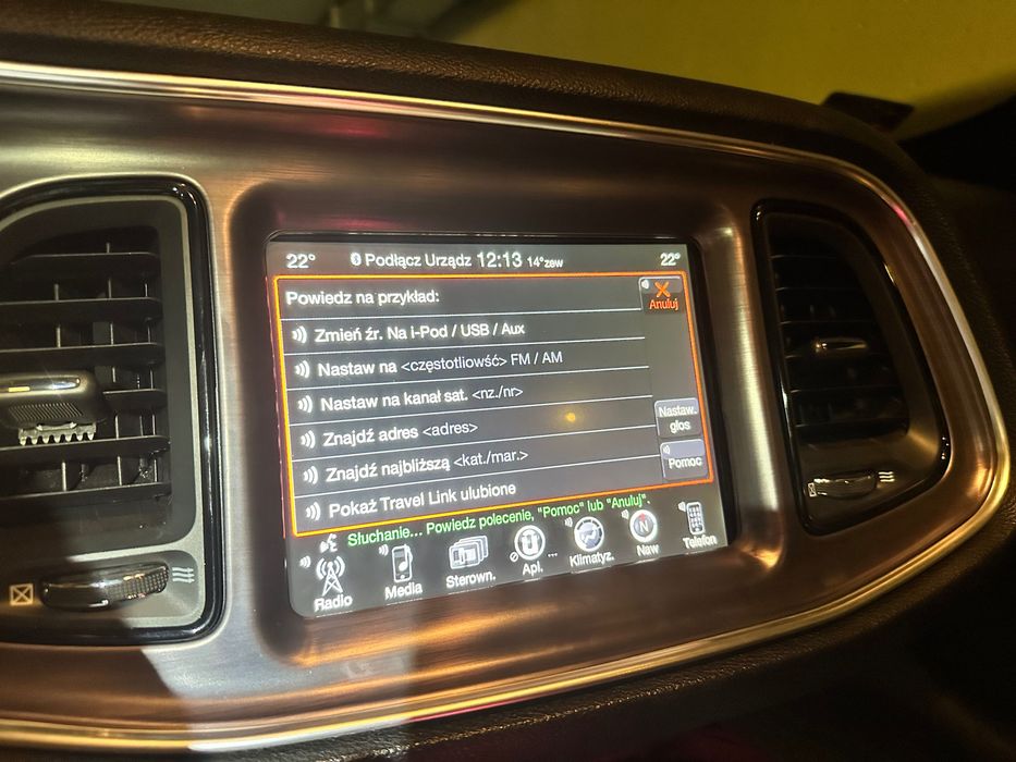 Radio uConnect Charger Challenger Durango RAM Jeep konwersja EU jezyk