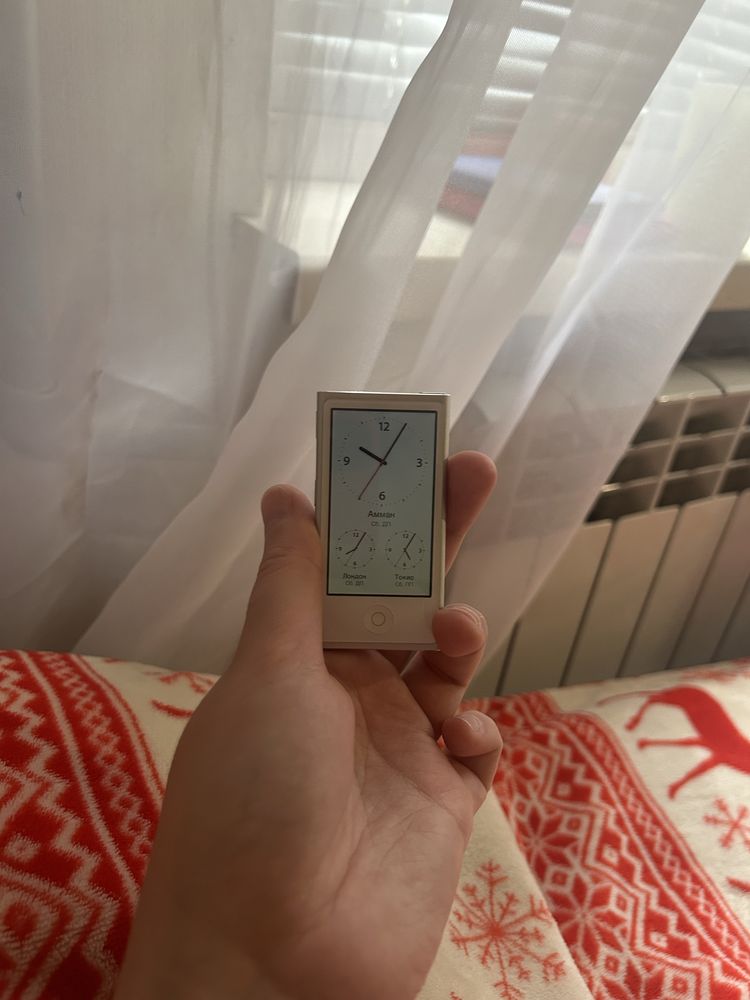 Apple ipod 7 nano a1446 silver 16 gb