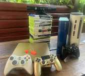 Ps4 Slim GoldHen Xbox 360 Blue Limited Edition USA Gry Kinect Zestaw
