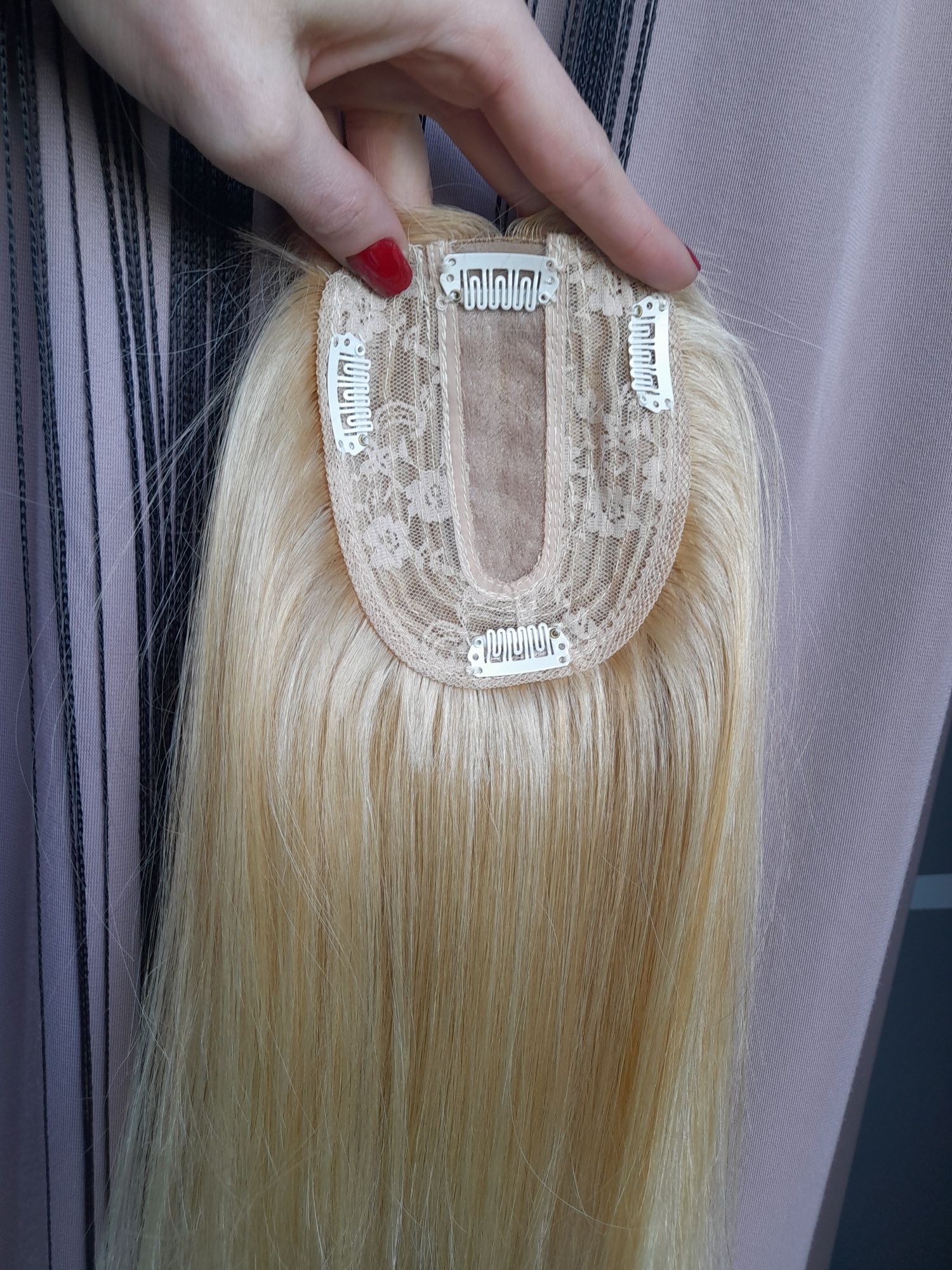 Topper natutalny sloneczny blond 100% naturalny włos.