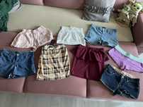Duża paczka paka spódniczki i spodenki 8 sztuk rozmiar S 36 zestaw H&M