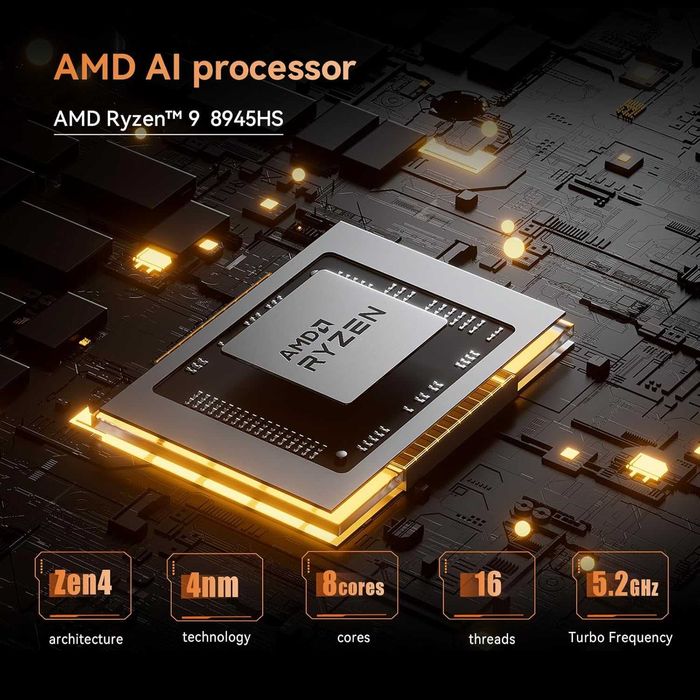 MINI KOMPUTER Ryzen 9 8945HS Minis Forum UM890 Pro 1 TB/64 GB