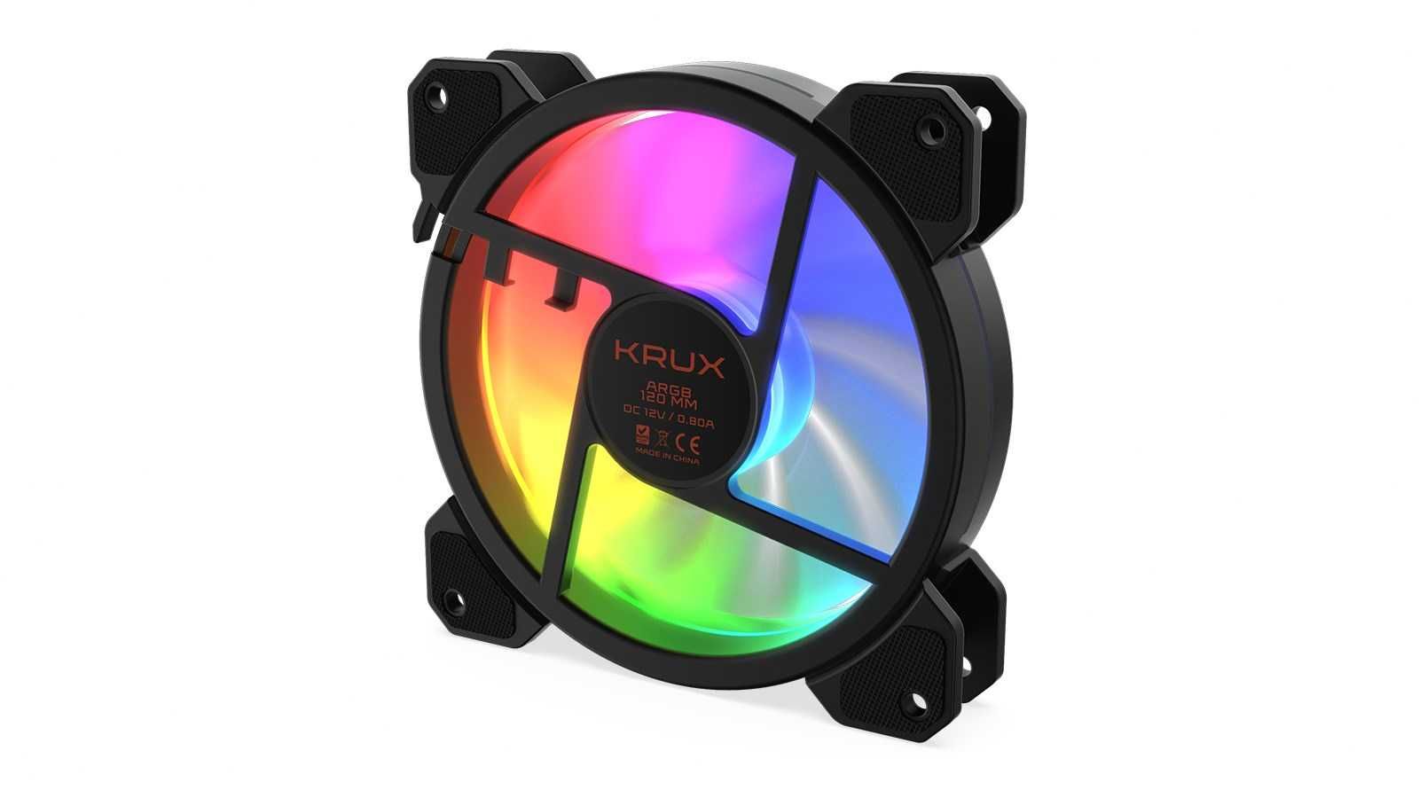Wentylator komputerowy Krux Lunar KRX0067 ARGB 120 mm 3pin+3pin