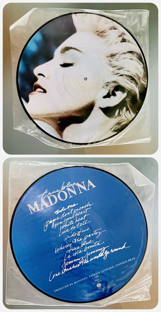 Madonna vinyl picture disc True blue