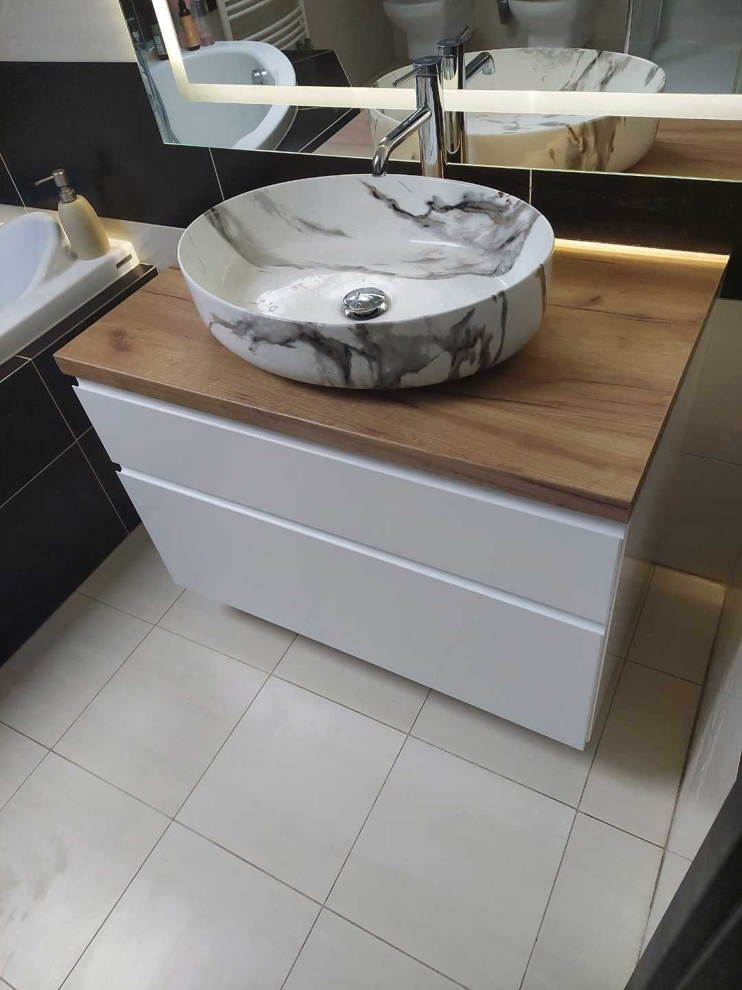 Szafka pod umywalkę  na wymiar  - 90 cm - meble łazienkowe